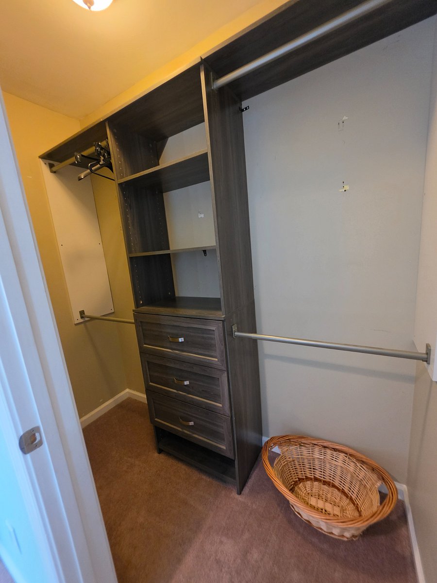 Walk in closet master bedroom