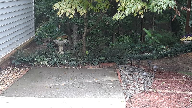 Off street parking with LED security lighting