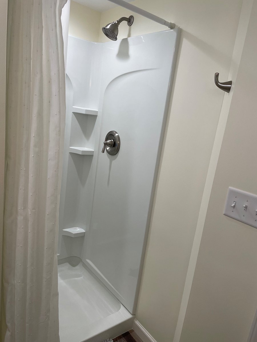 Private bathroom with shower