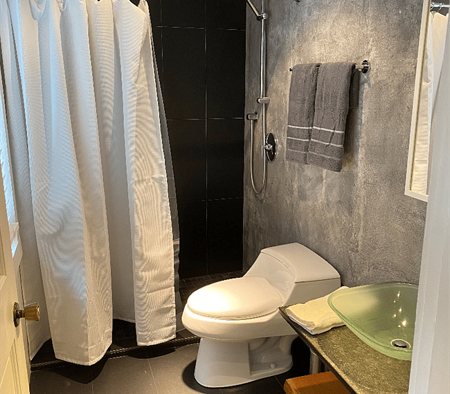 Large walk in shower
