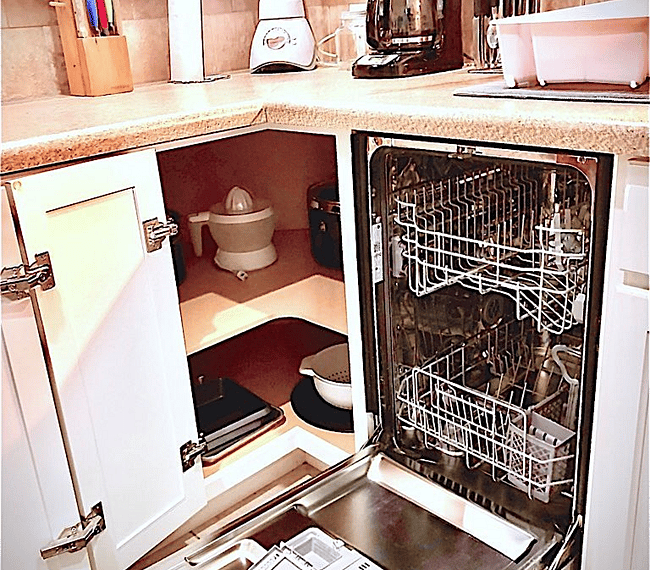 New dishwasher, pots, pans, and small appliances.