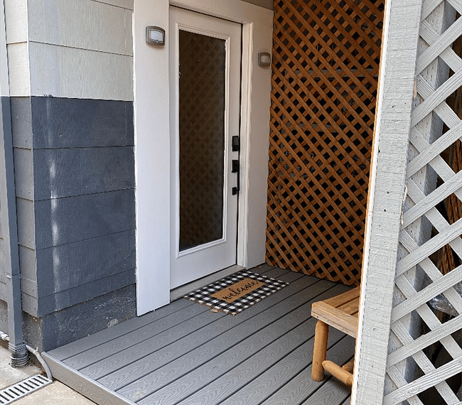 Private front entrance