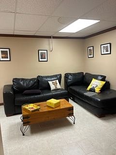 This is the sectional for the basement unit