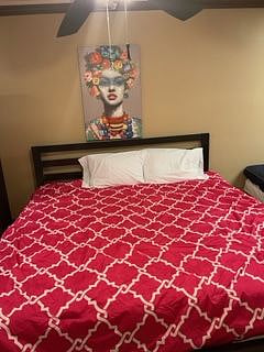 Comfy KING size bed for basement unit.