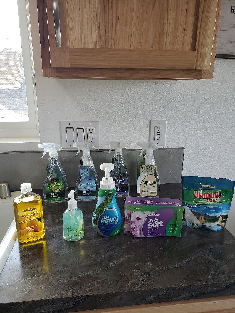 This home is ONLY cleaned with all safe non-toxic products by Melaleuca. That is my other business, for your info. Most importantly, your health is number one! And what you breathe in is important!
