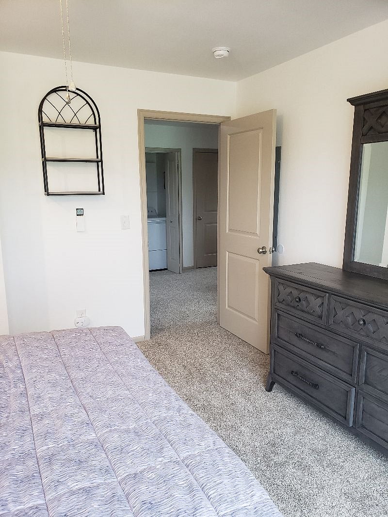 From your bedroom, looking out to the hall...Nice mirror on your dresser to see your beautiful self too...