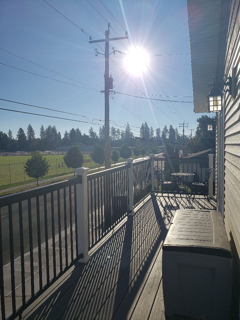 Beautiful morning SUNRISE in June...Coffee out on your bistro table and beautiful views and smells...