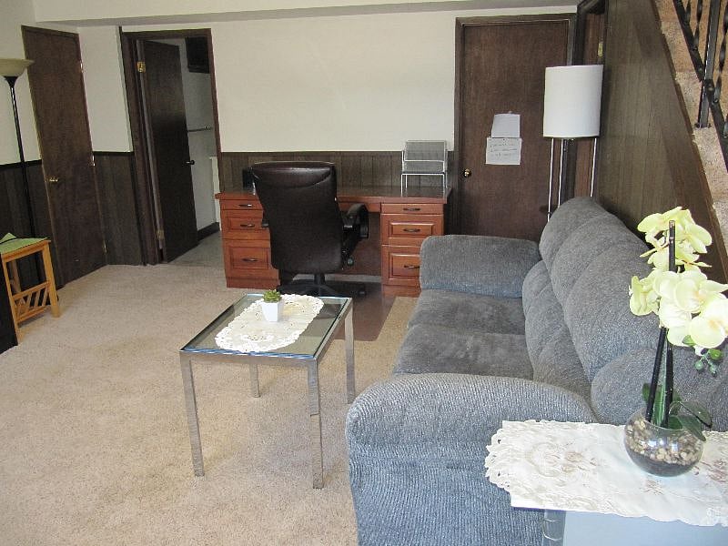 Living room- view # 4 and full size couch.