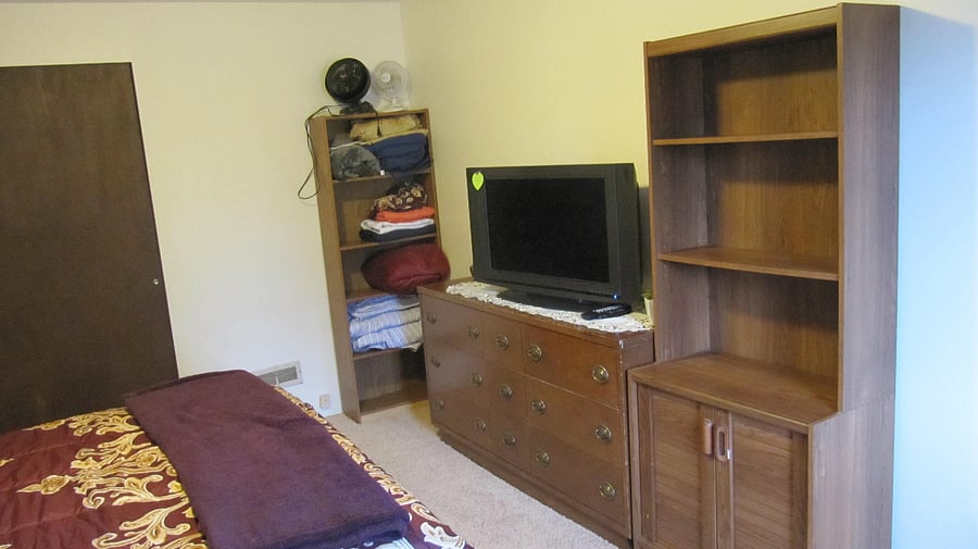 Bedroom Storage and TV with Roku