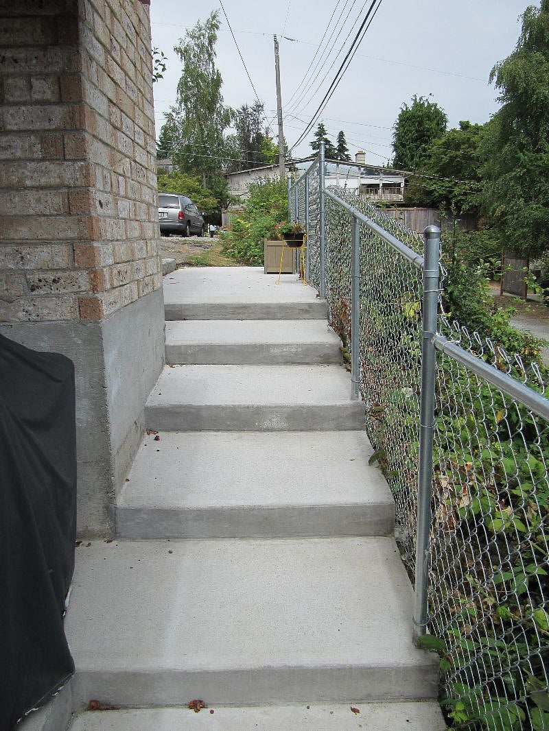 Stairs to your dedicated off street parking spot (s)