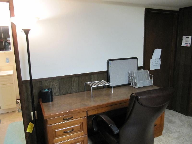 Desk for computer/ paperwork.
