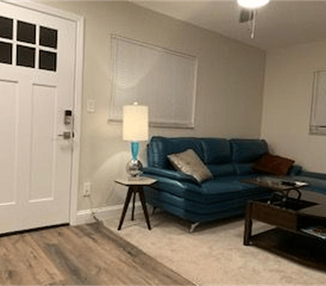 Private entrance with key pad