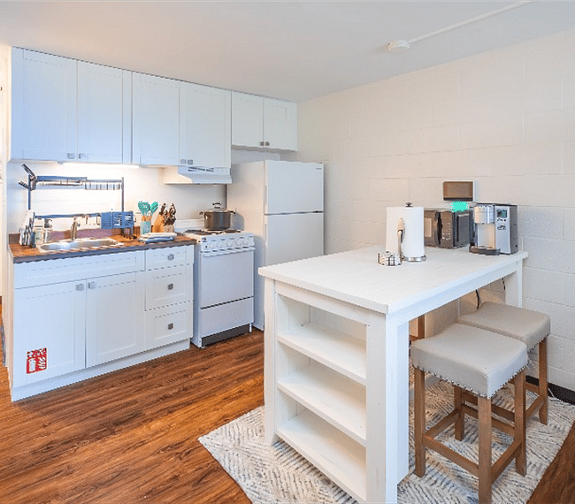 Fully stocked kitchen with updated appliances
