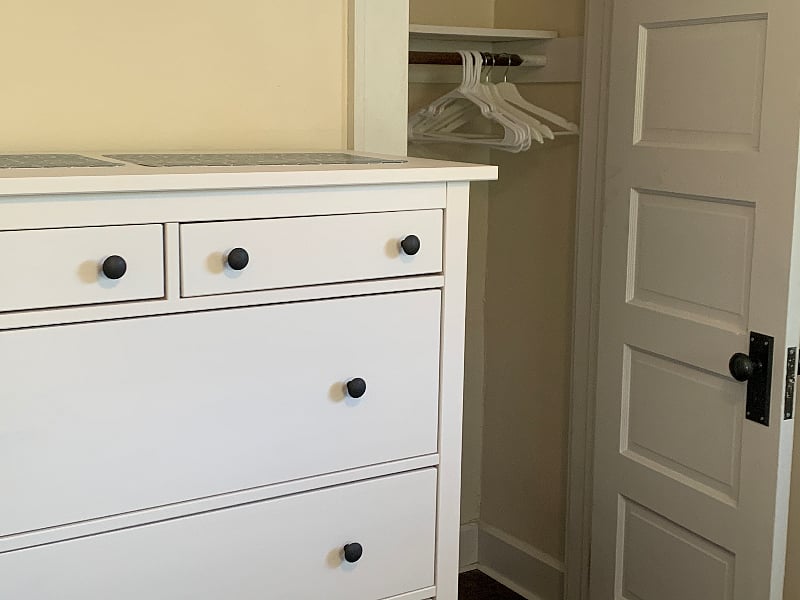 Plenty of storage and closet space.