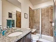 Bathroom w walk-in shower