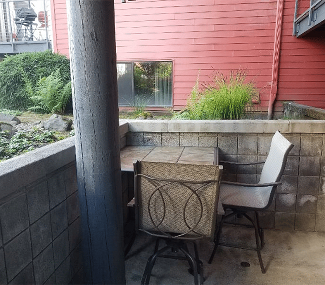 Relax outside in your patio, take in the views, great in the mornings, and afternoon.