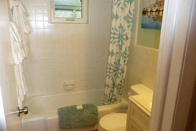 Totally Redone Bathroom with Bath & Shower
