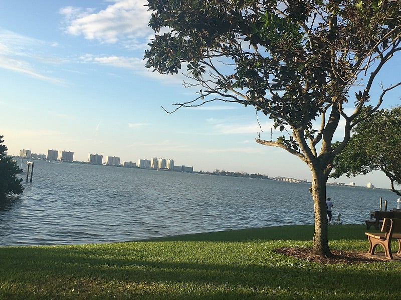 Waterfront park on the corner