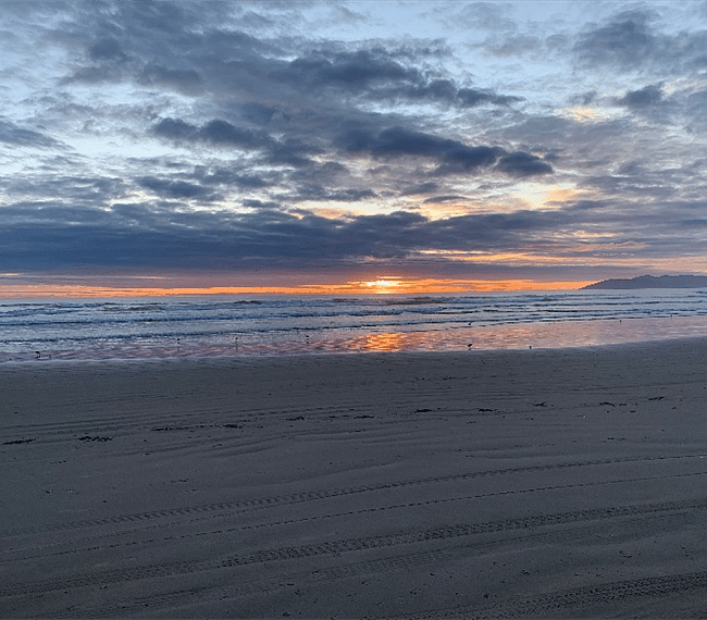 Oceano beach sunset