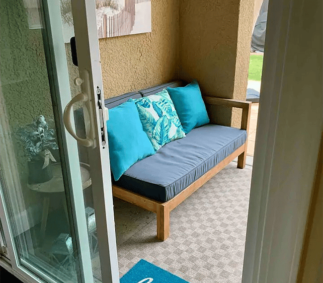 Lovely outdoor sitting area