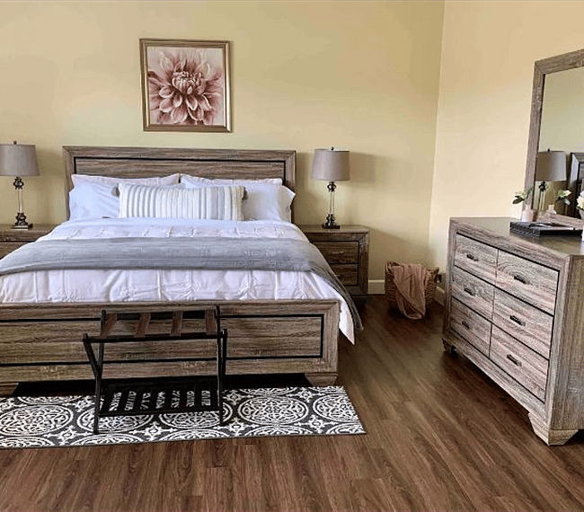 Light filled bedroom