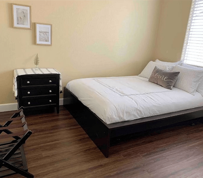 Grey bedroom