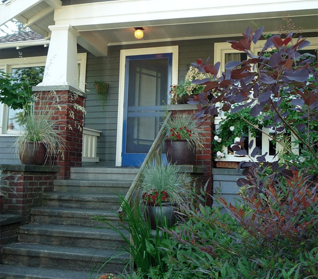 This is the housefront. The entry to the apartment is around the back on the lower level.