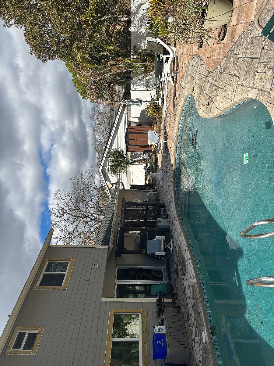 Backyard and pool