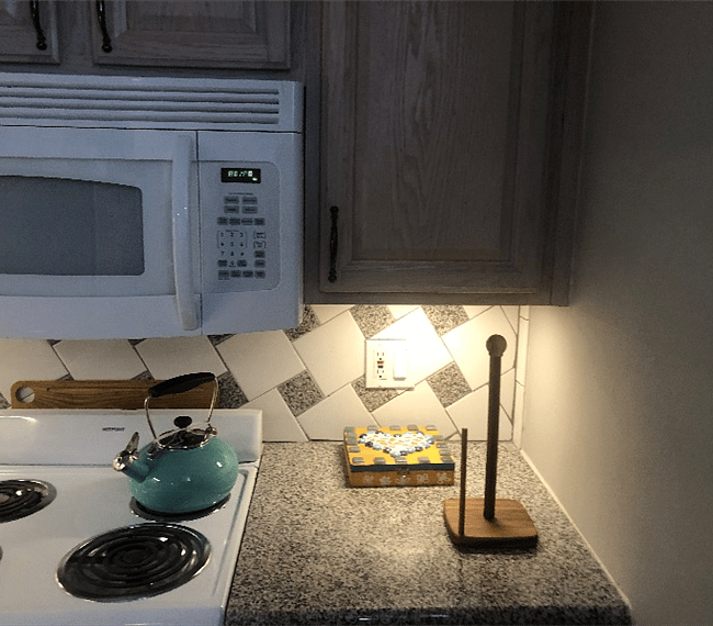 Fully stocked kitchen with updated appliances