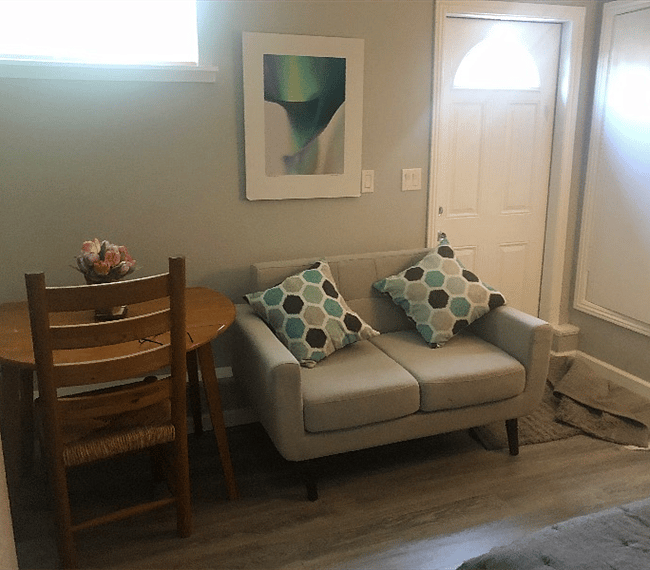 Welcoming open space with a cozy sofa