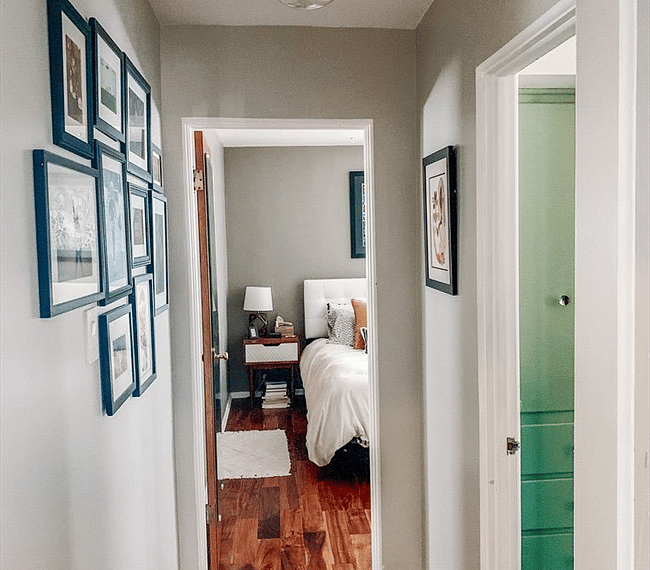 Hallway view from Master Bedroom to Guest Bedroom
