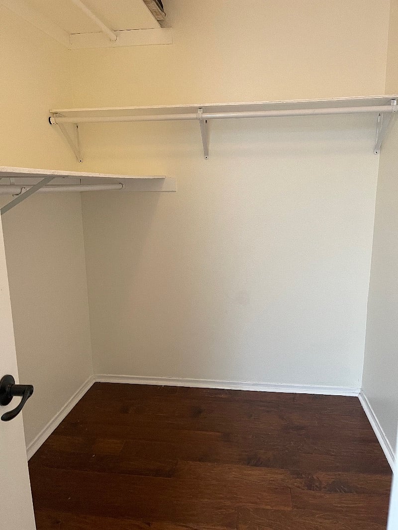 Master bedroom walk-in closet