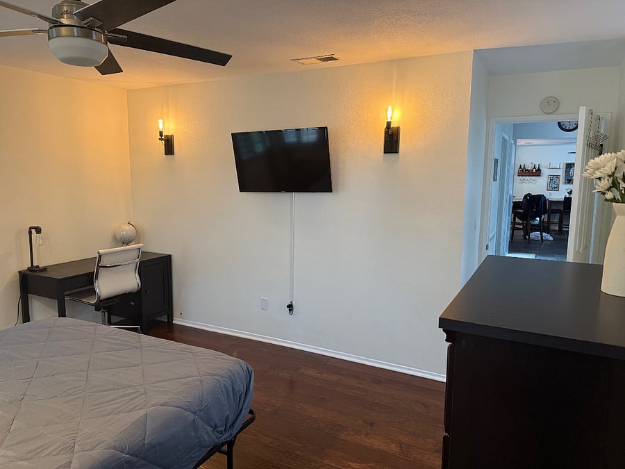 Master bedroom TV