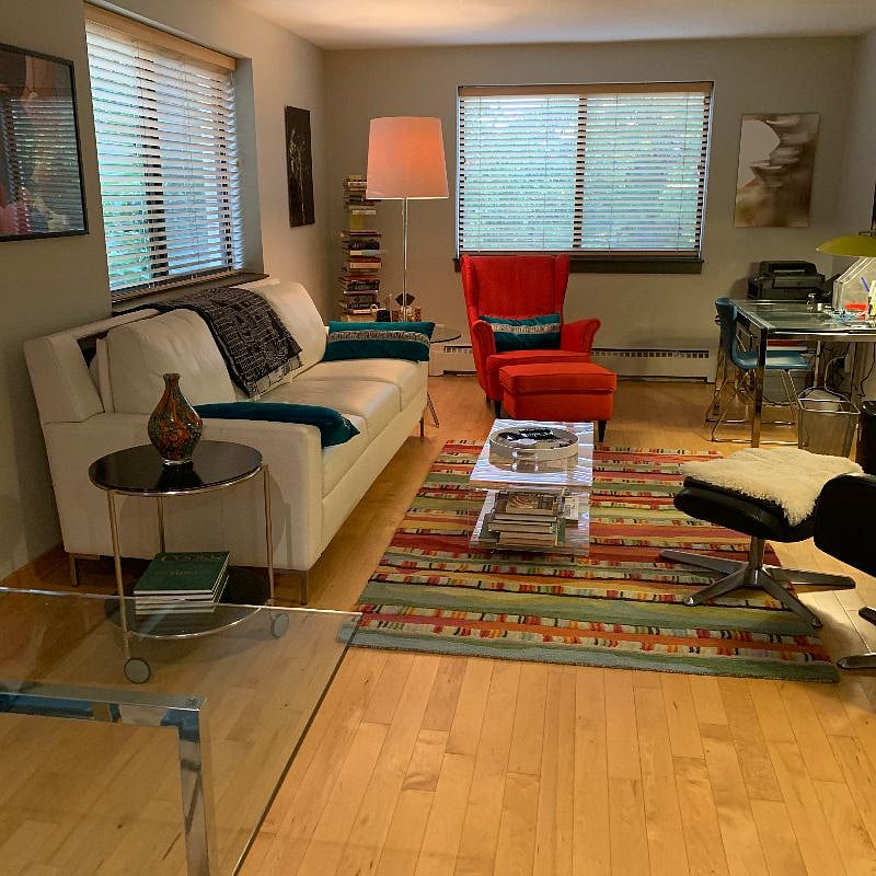 Welcoming living room with a cozy sofa