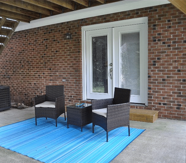 Private Patio with Gas grille