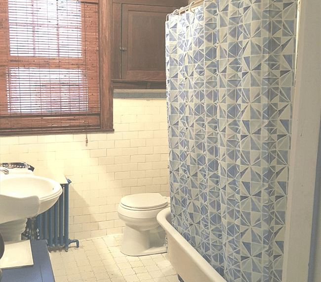 Restored bathtub/ shower & tilework