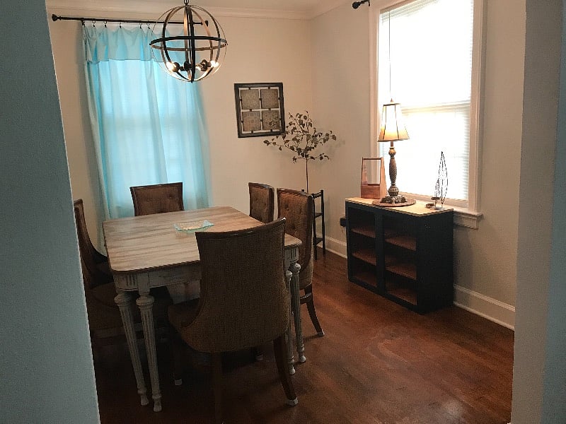 Large dining table 6 chairs 