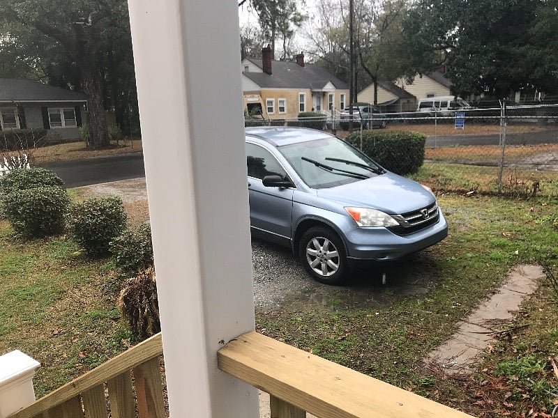 There is space for 2 cars Sid by side if you park right but 2 can park there . More parking on the street