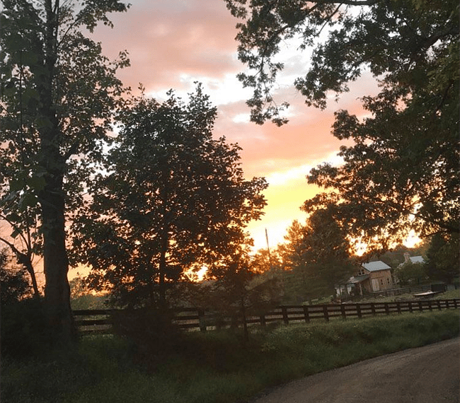 Gorgeous sunrises and sunsets.