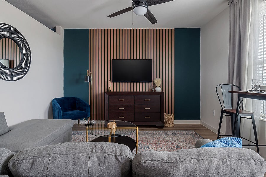 Modern Living Room and Dining Area