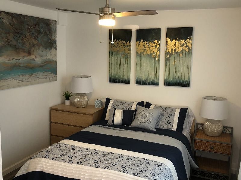 bedroom with ample storage