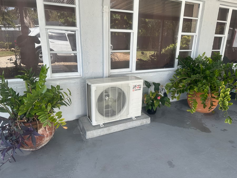Your own 18,000 btu mini split AC unit with thermostat under your own control