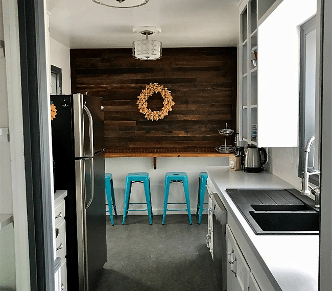 The kitchen has a brand new sink and newly installed gas stove!