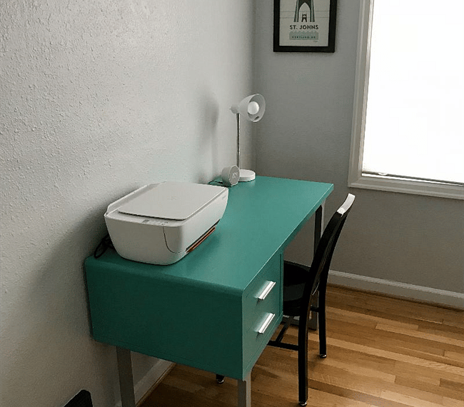 A desk and printer are available for your use and internet is included!