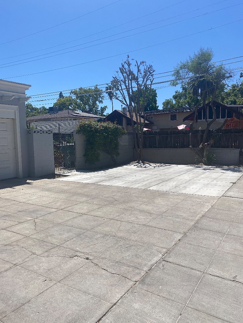 Off street parking area
