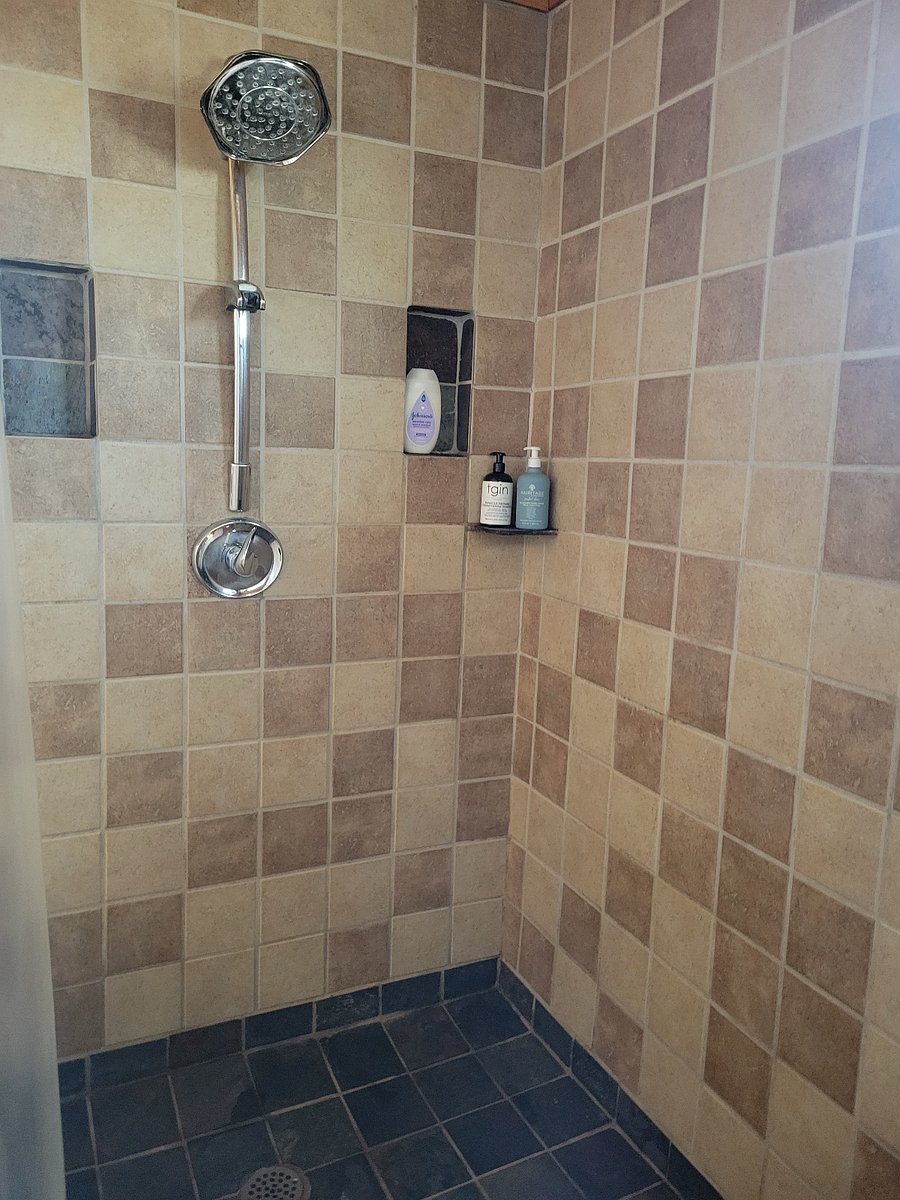 Shower interior.