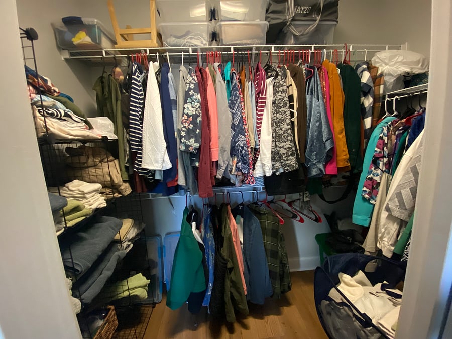Master closet (will be available for your use when renting)