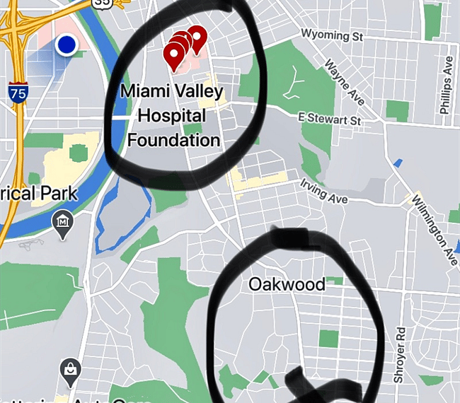 Oakwood is THE historic, upscale neighborhood of Dayton. It's extremely walkable and a jogger's delight!
We are centrally located to ALL Dayton area hospitals. THIS is the neighborhood you want to come home to after a long day's work!