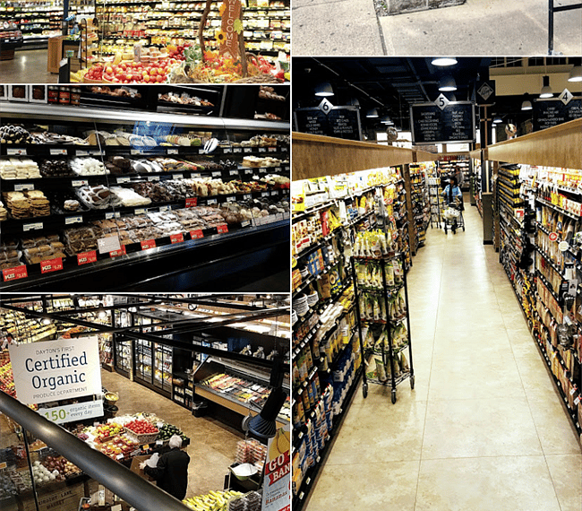 DLM - locally sourced, endless organic and specialty options. Also, Kroger and Trader Joe's is less than 2 miles away at Town & Country shopping center.