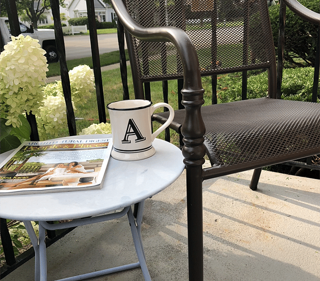 When Mother Nature cooperates, you can enjoy a good book or just people watch from your front porch.